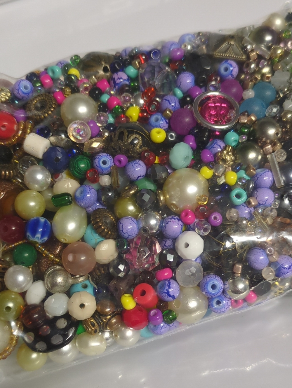 🏵️B34 Mixed Color Assorted Jewelry Beads for Crafting 340g